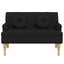 bænk med hynder 113x64,5x75,5 cm stof stof