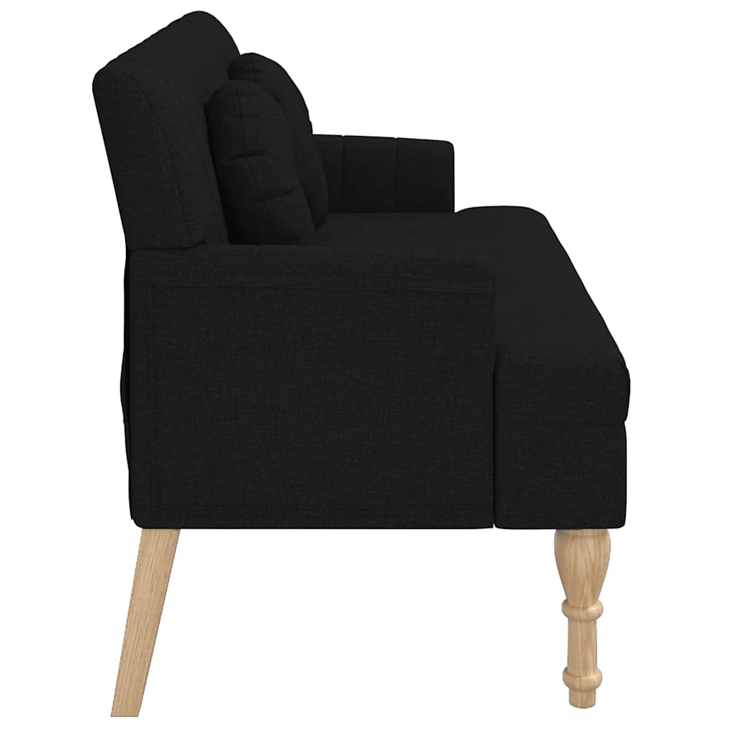 bænk med hynder 113x64,5x75,5 cm stof stof