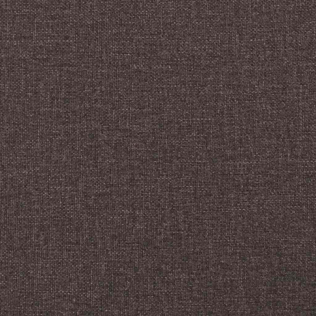 bænk med hynder 113x64,5x75,5 cm stof mørkebrun