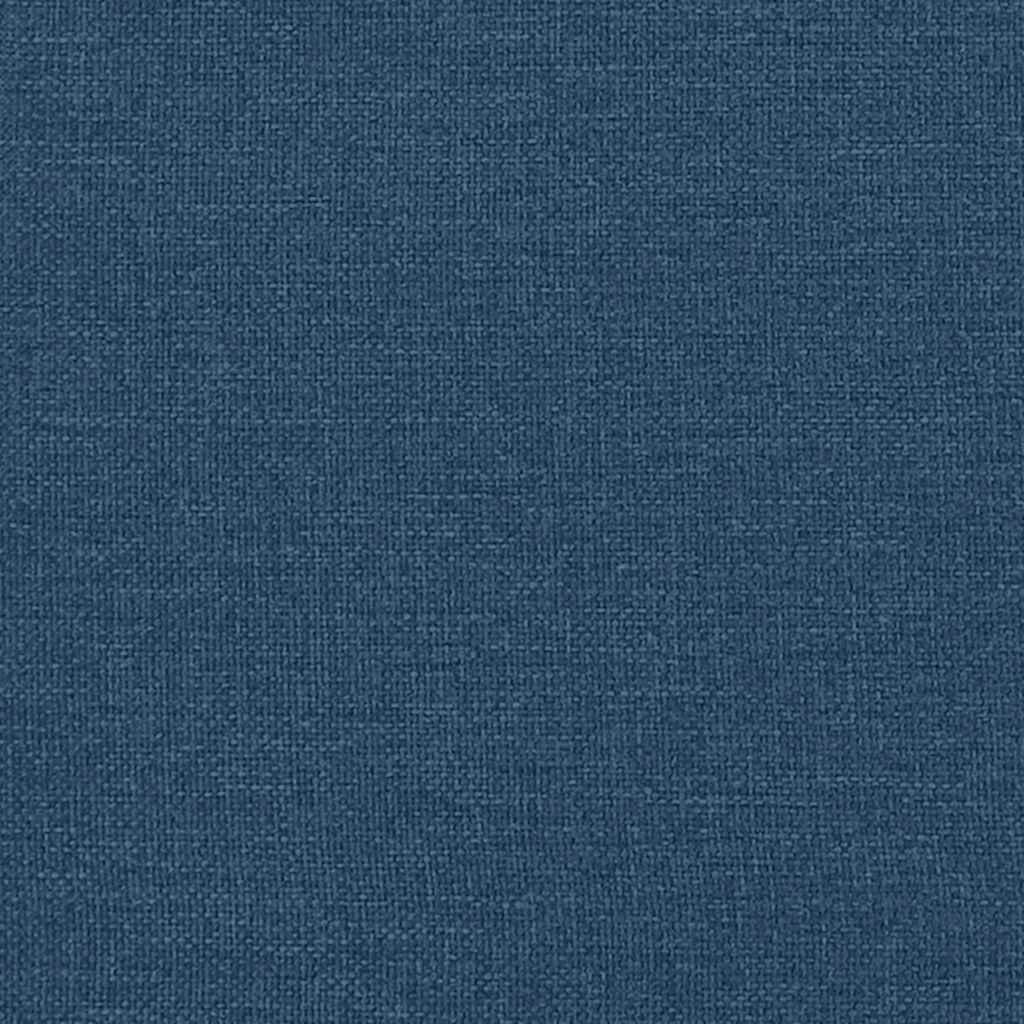 bænk med hynder 113x64,5x75,5 cm stof blå