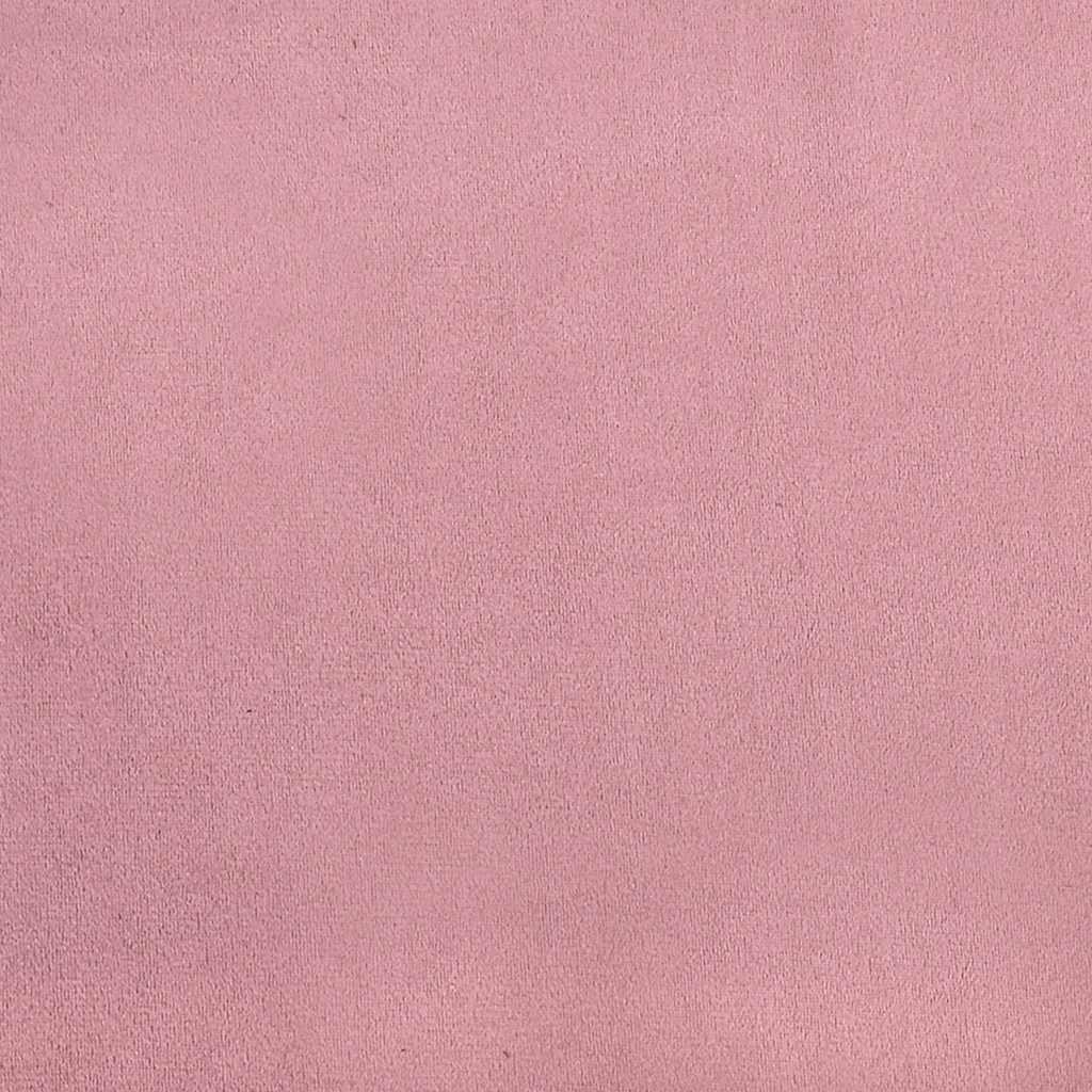 bænk med hynder 120,5x65x75 cm velour lyserød
