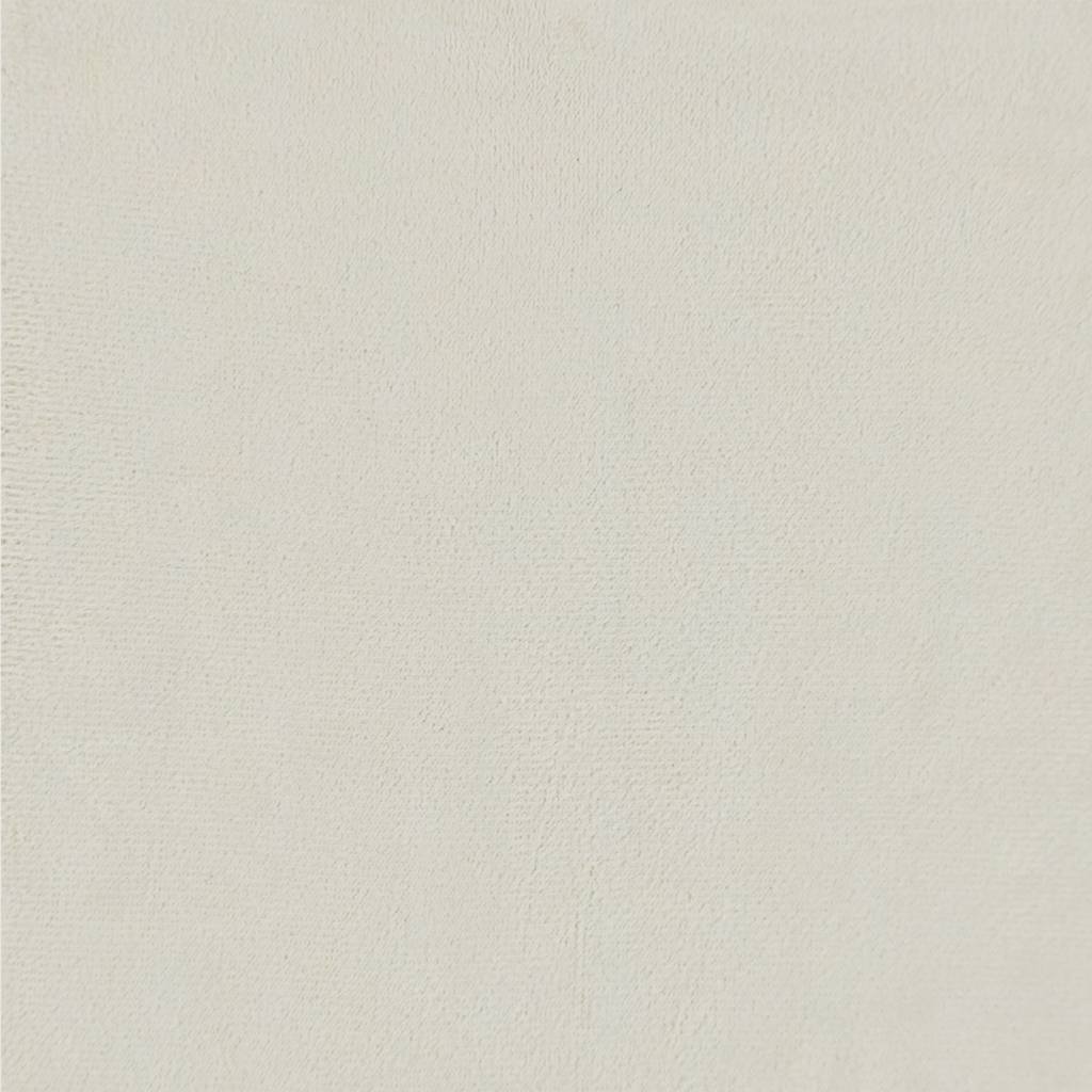 bænk med hynder 120,5x65x75 cm velour creme