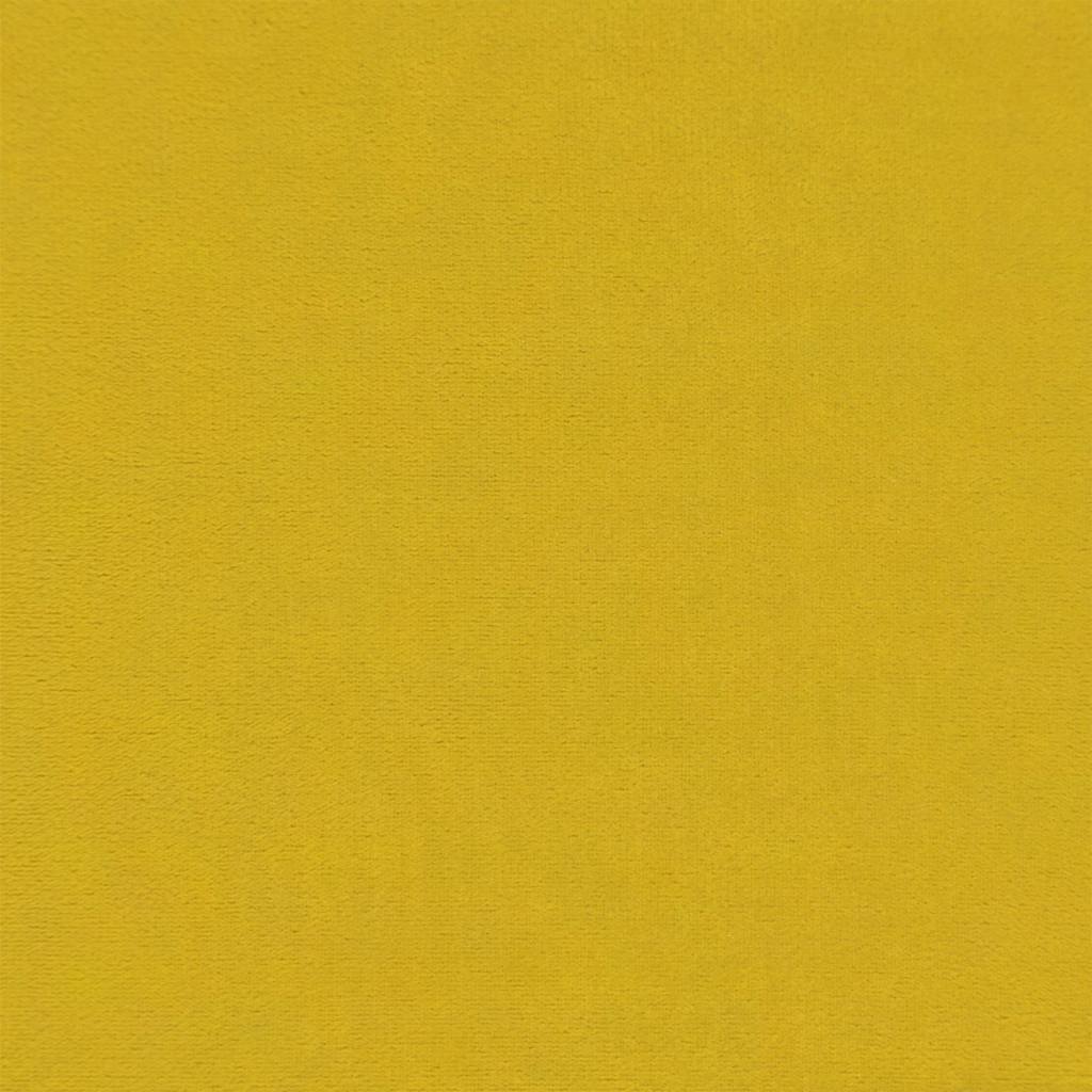 bænk med ryglæn 119,5x64,5x75 cm velour gul