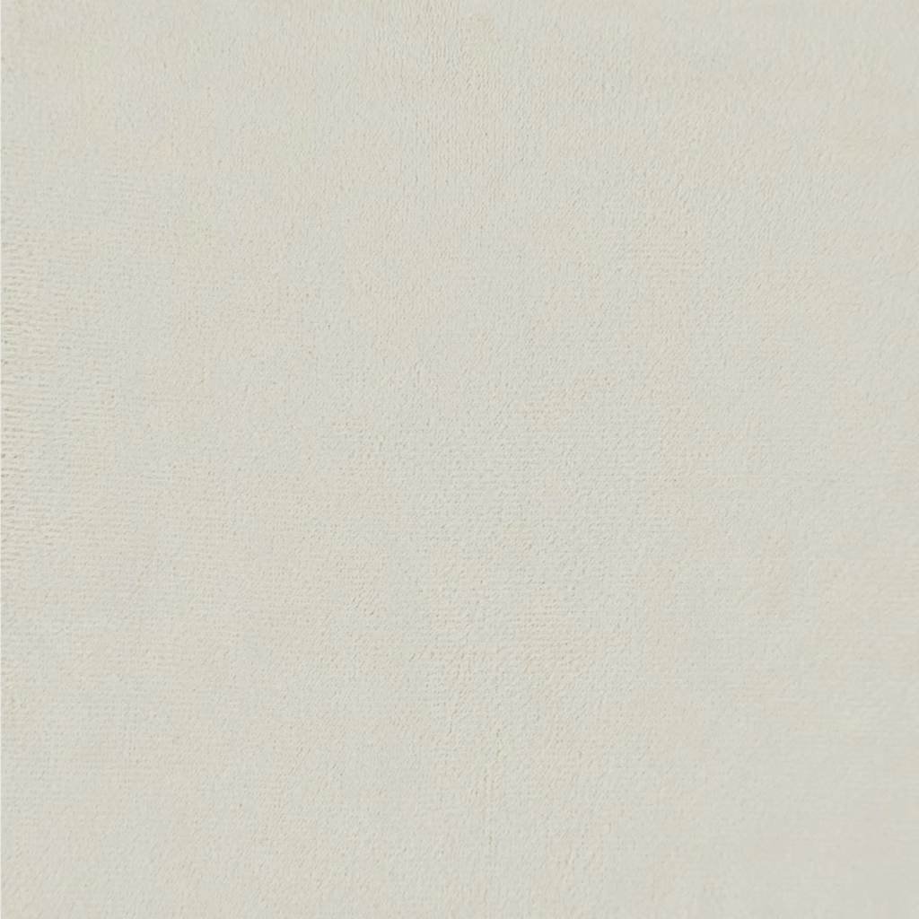 bænk med ryglæn 119,5x64,5x75 cm velour cremefarvet