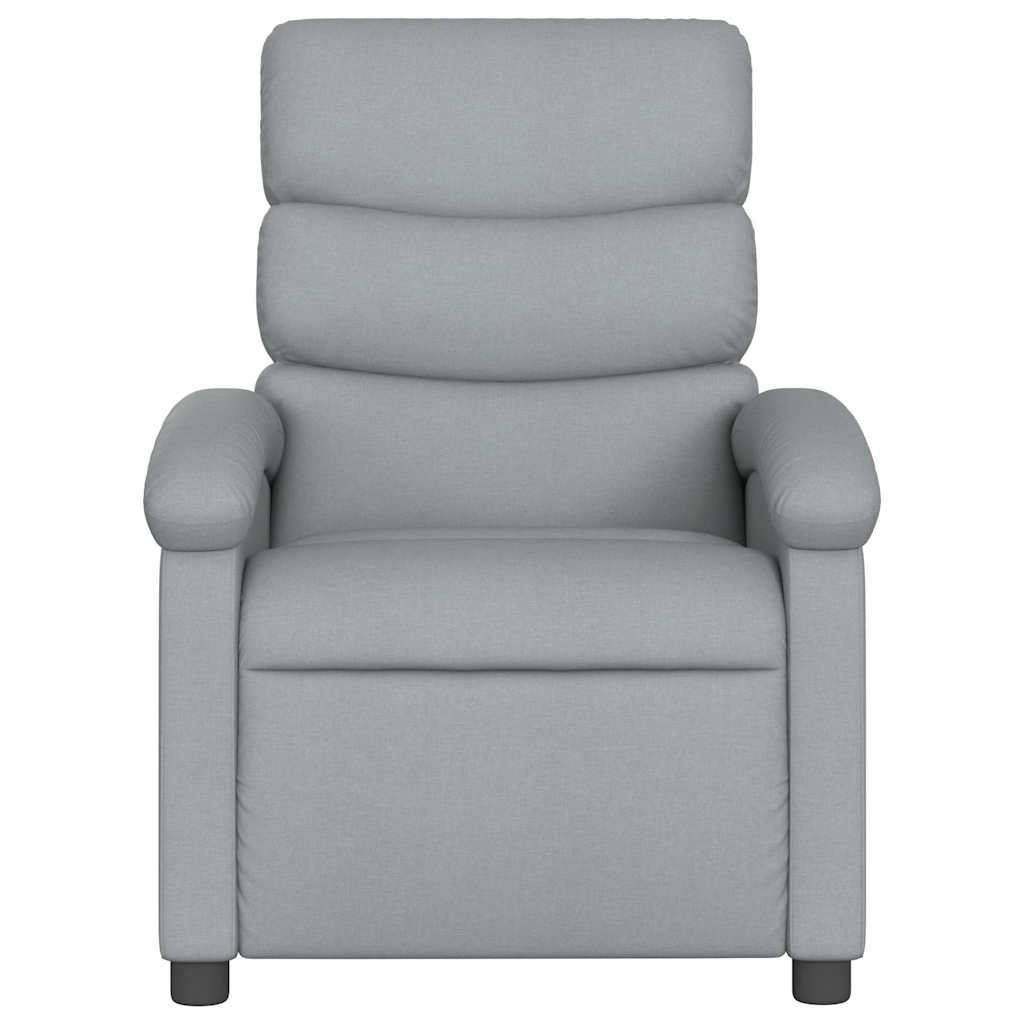 massagestol stof lysegrå