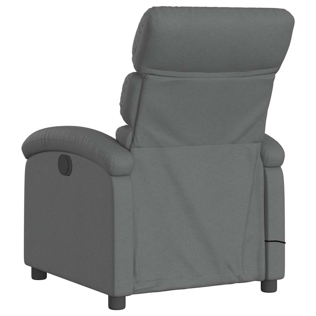 massagestol stof mørkegrå