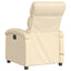 massagestol stof cremefarvet
