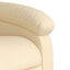 massagestol stof cremefarvet
