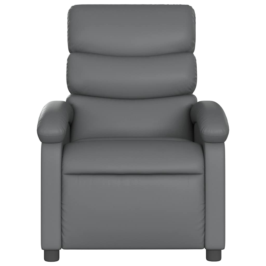 massagestol kunstlæder grå