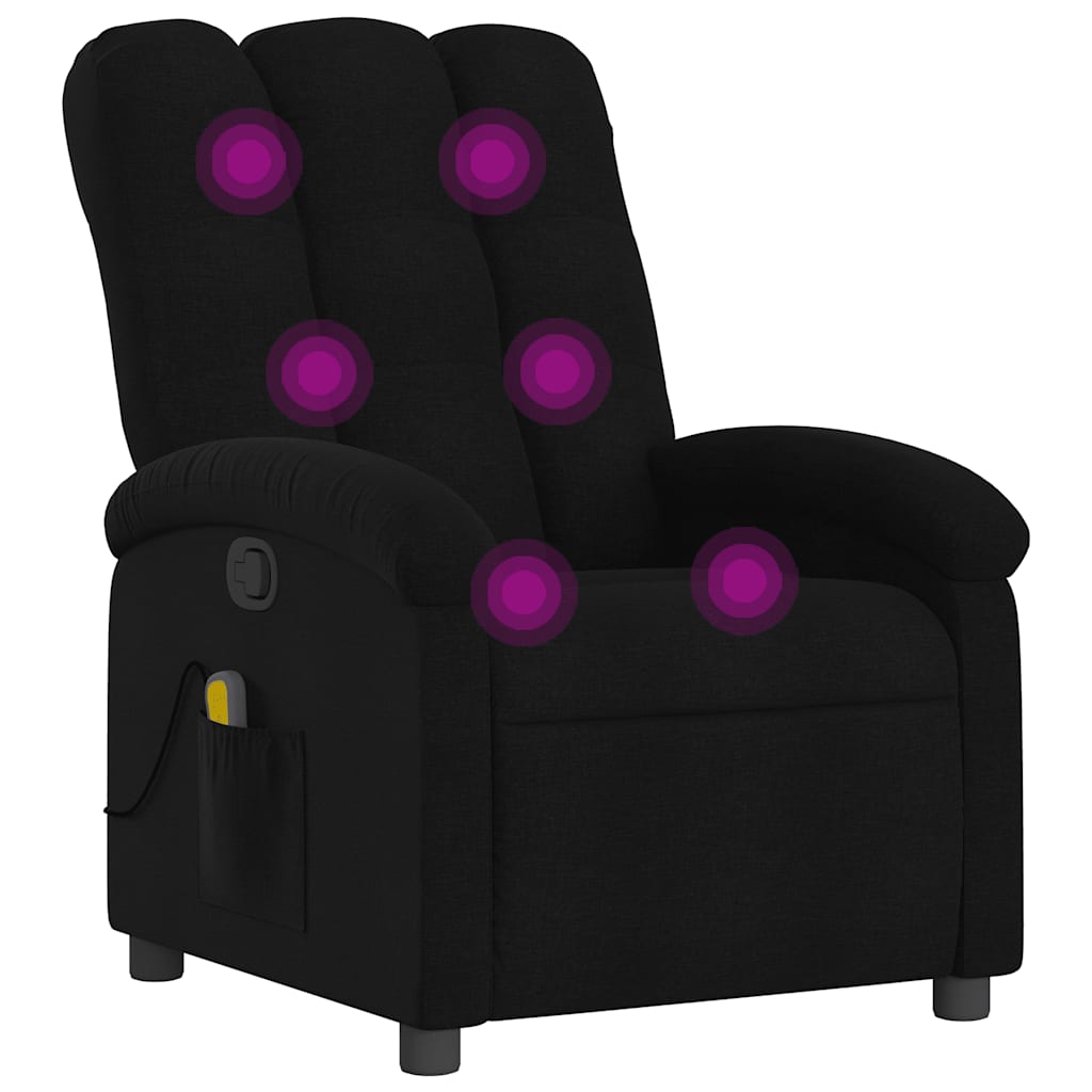massagestol stof sort