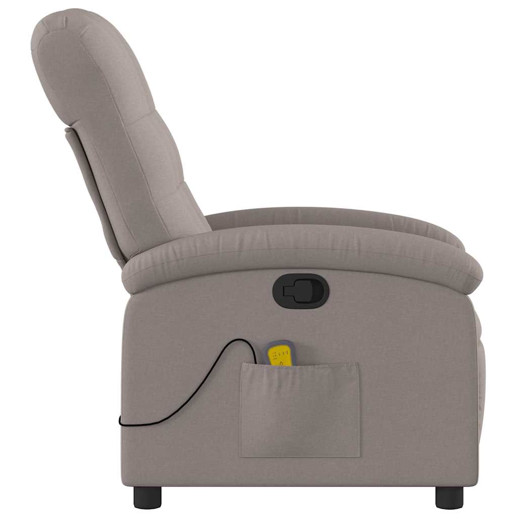 massagestol stof gråbrun
