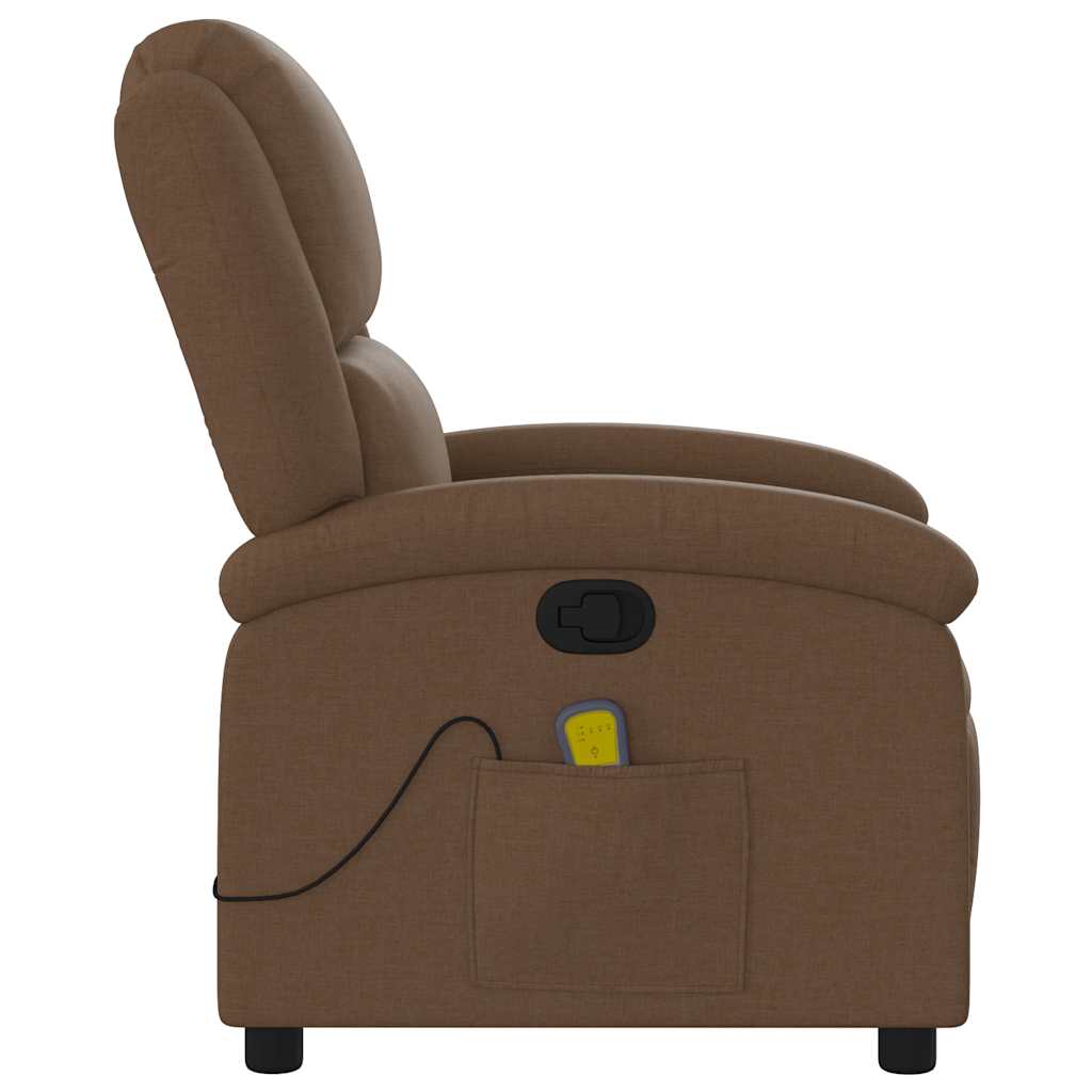 massagestol stof brun