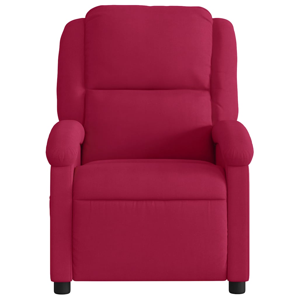 lænestol velour vinrød