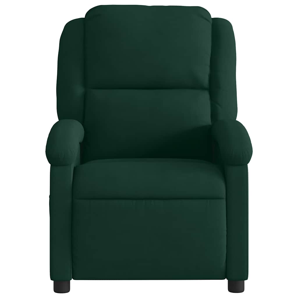 massagestol velour mørkegrøn
