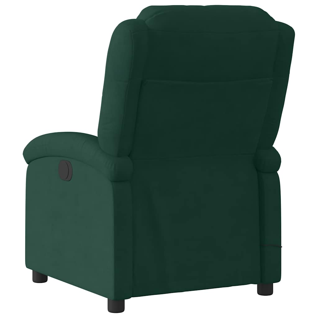 massagestol velour mørkegrøn
