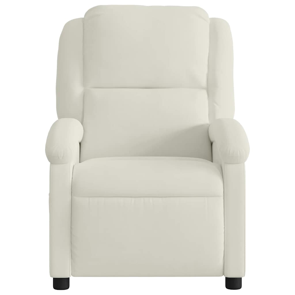 massagestol velour cremefarvet