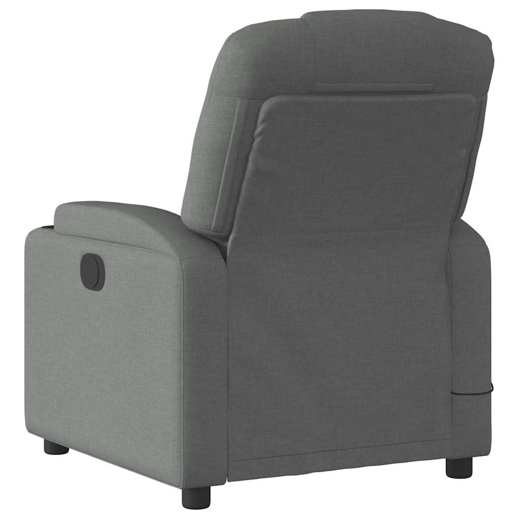 massagestol stof mørkegrå