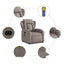 massagestol taupe stof