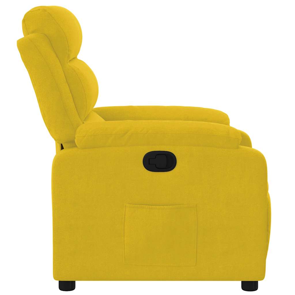 lænestol velour gul