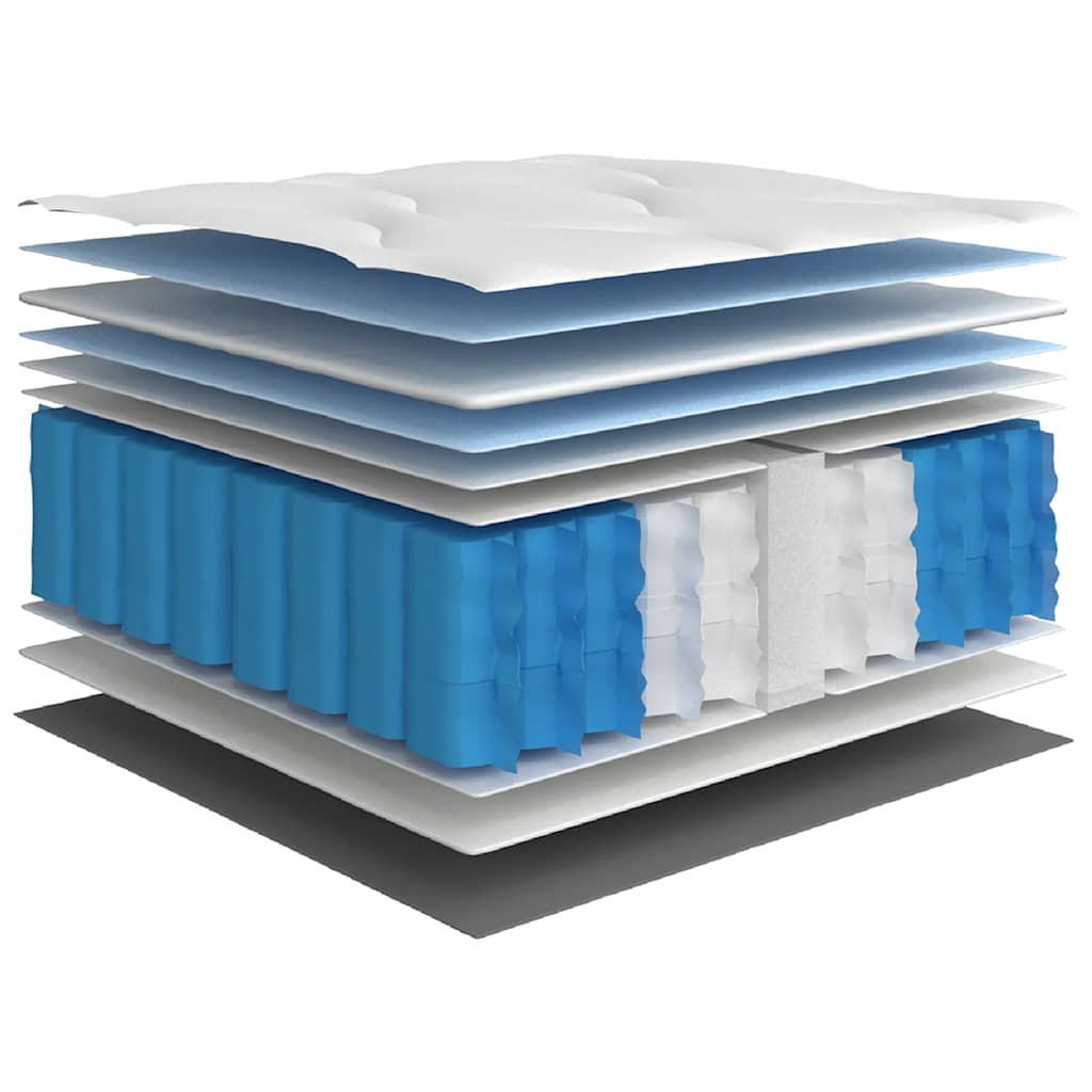 springmadras m. pocket-fjedre medium fasthed 200x200 cm