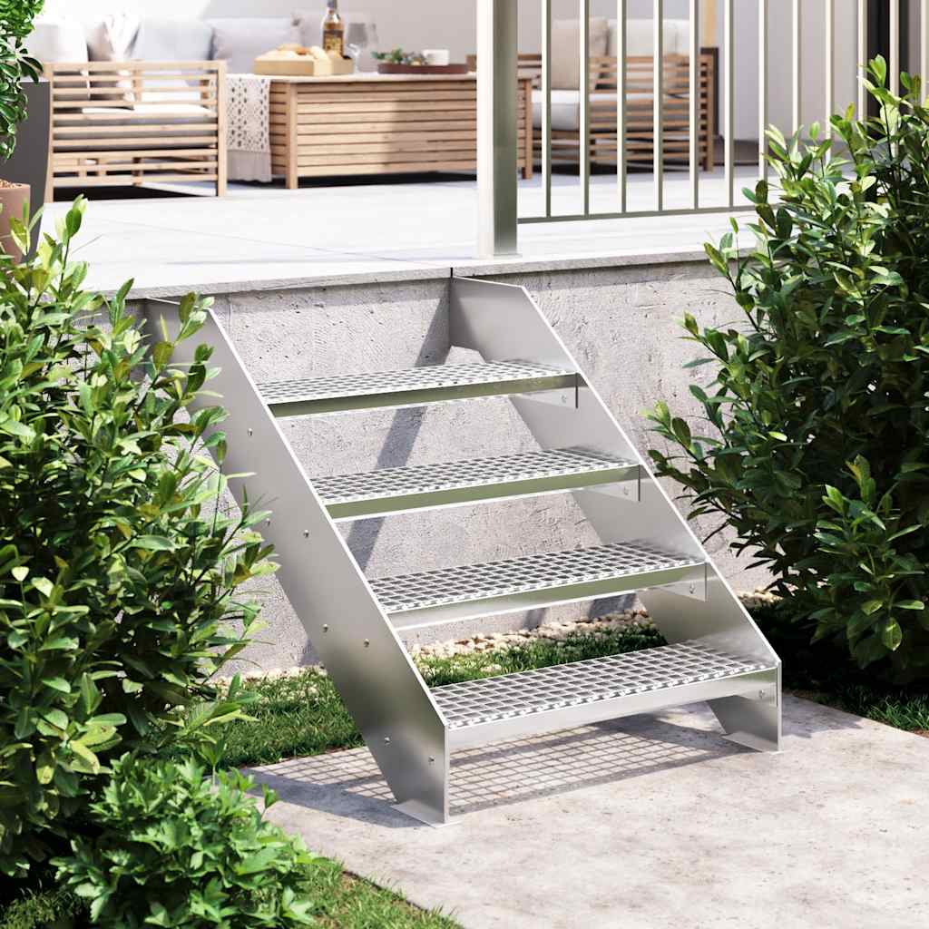 trappetrin 70x24x7 cm trinrist galvaniseret stål