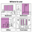 vinduesfolie PVC matteret hvid