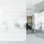 vinduesfolie stribet PVC matteret