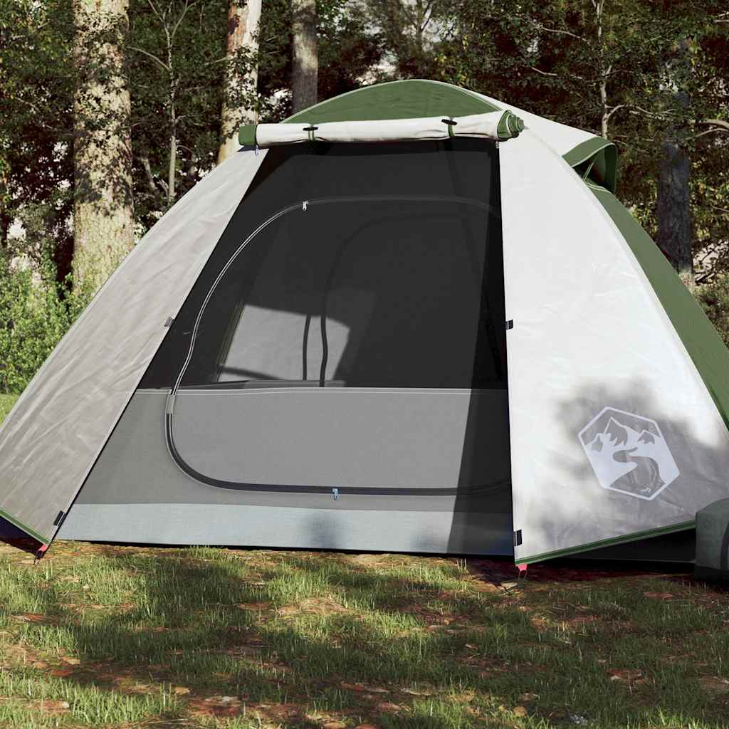 2-personers campingtelt vandtæt kuppel grøn billede