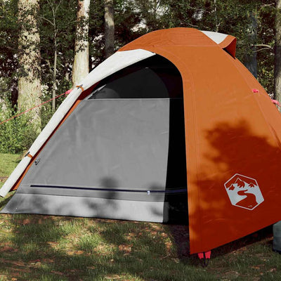 3-personers campingtelt vandtæt kuppel orange