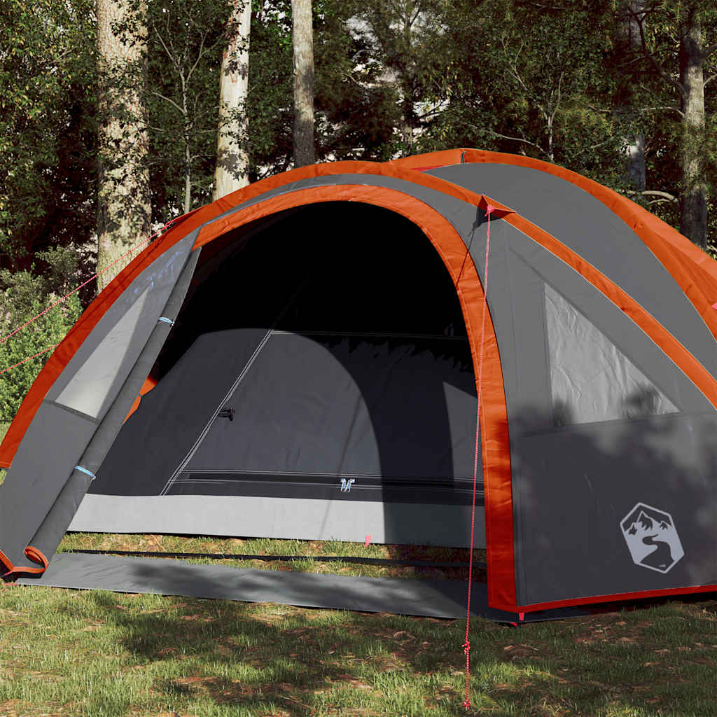 4-personers campingtelt vandtæt orange billede