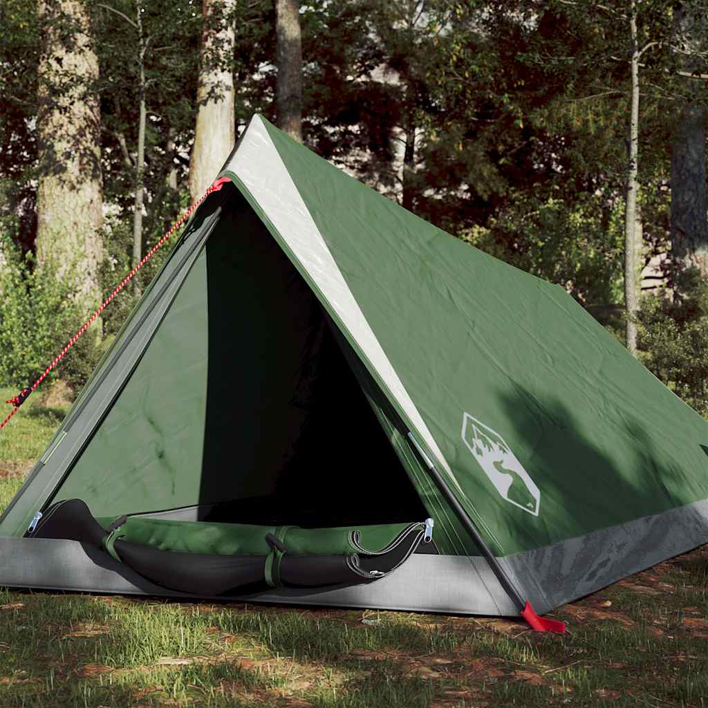 2-personers campingtelt vandtæt grøn billede
