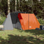 3-personers campingtelt vandtæt grå og orange