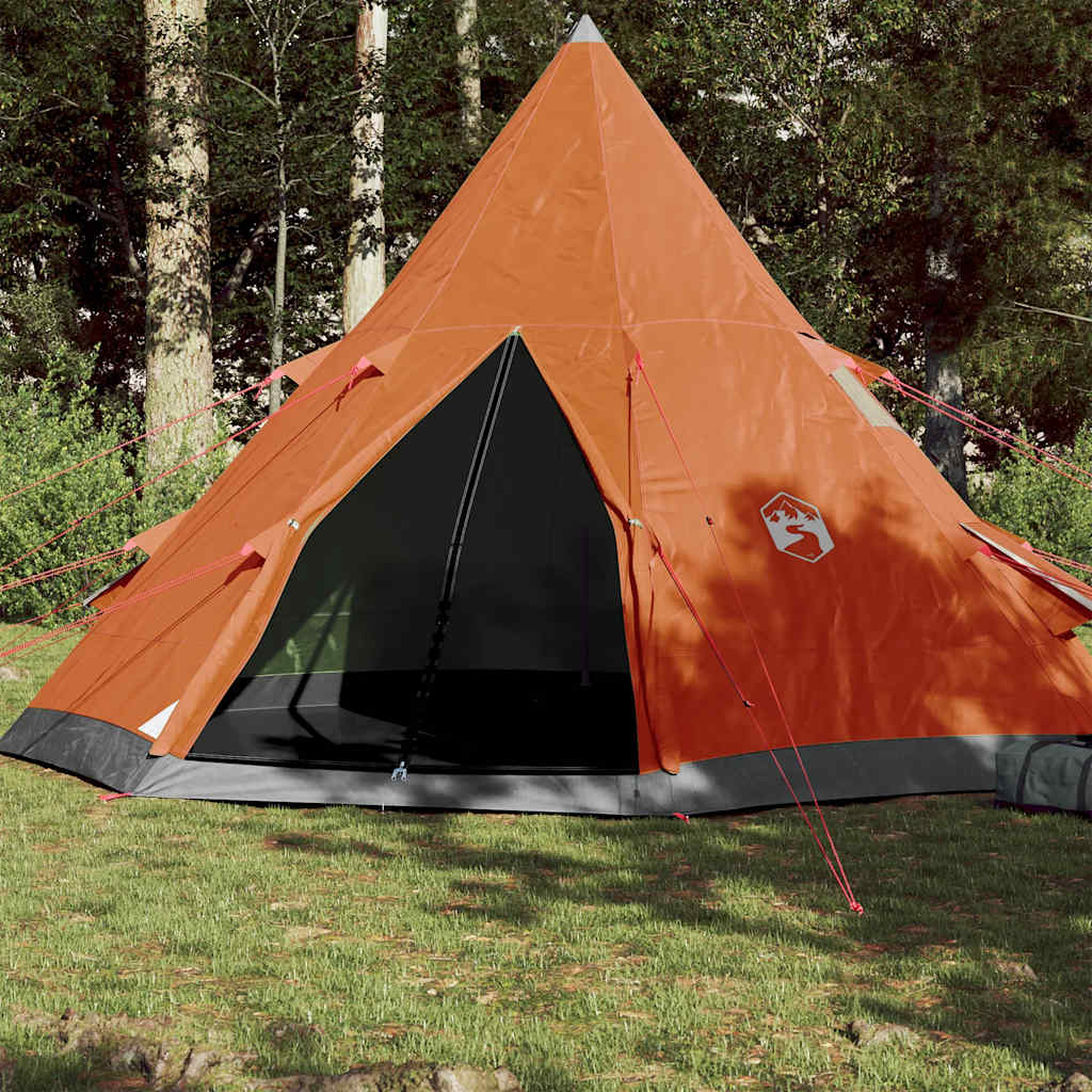 4-personers campingtelt vandtæt orange billede