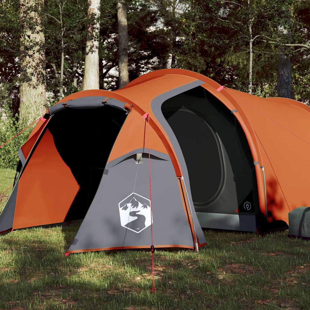 3-personers campingtelt vandtæt orange billede