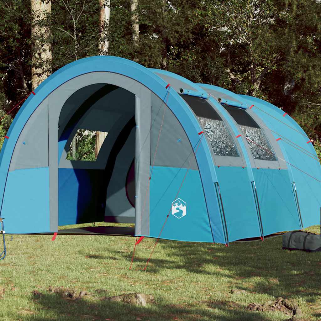 4-personers campingtelt vandtæt blå billede