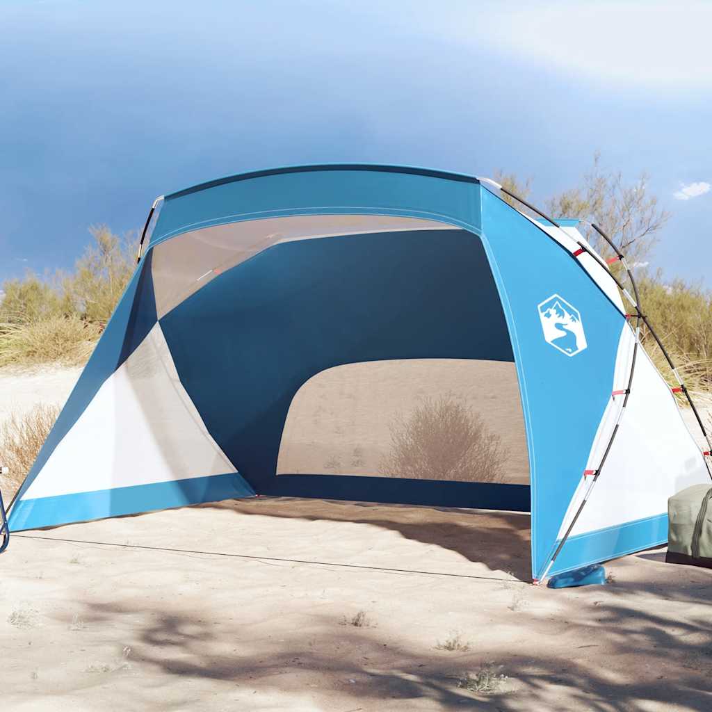strandtelt 274x178x170/148 cm 185T polyester azurblå billede