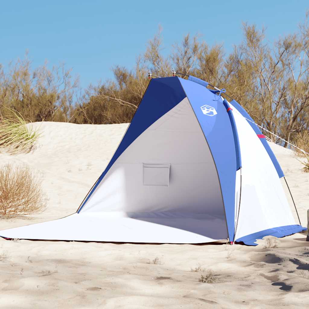 strandtelt 268x223x125 cm 185T polyester azurblå billede