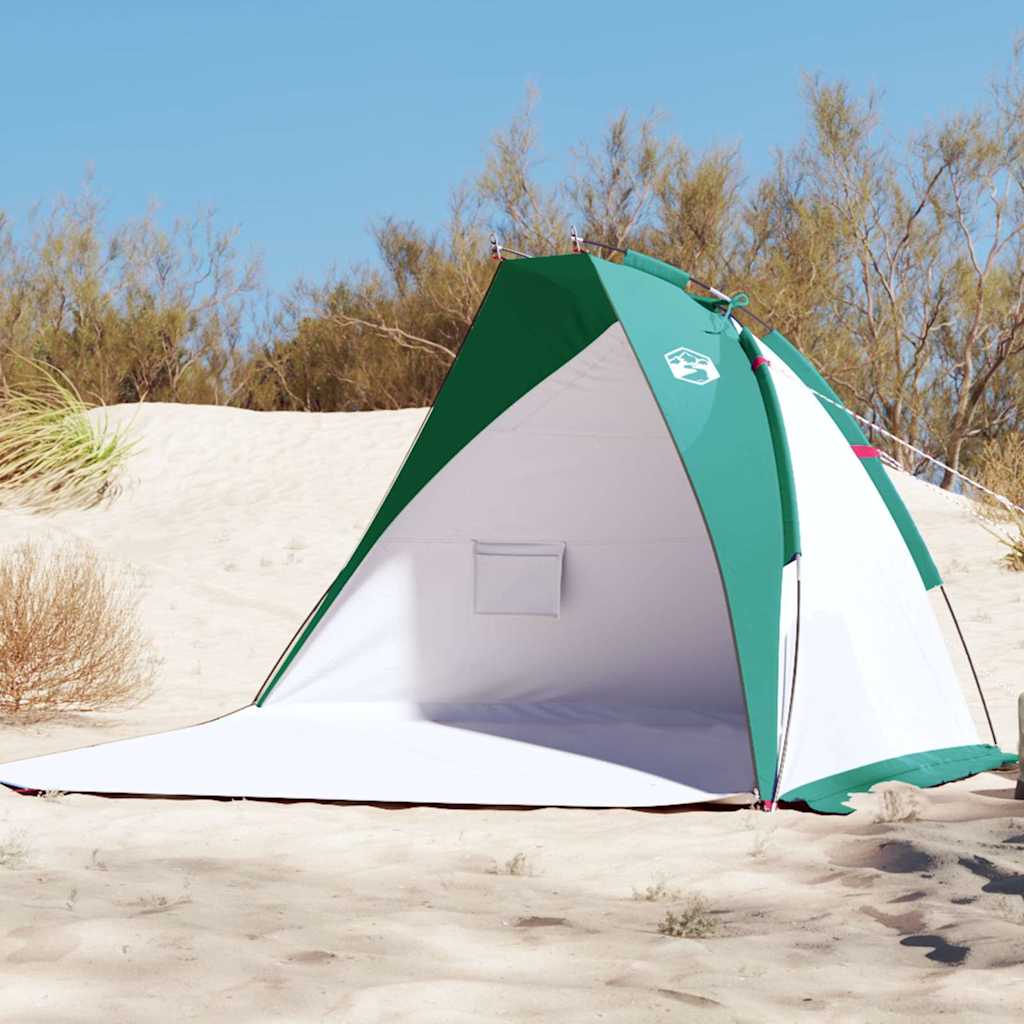 strandtelt 268x223x125 cm 185T polyester havgrøn billede