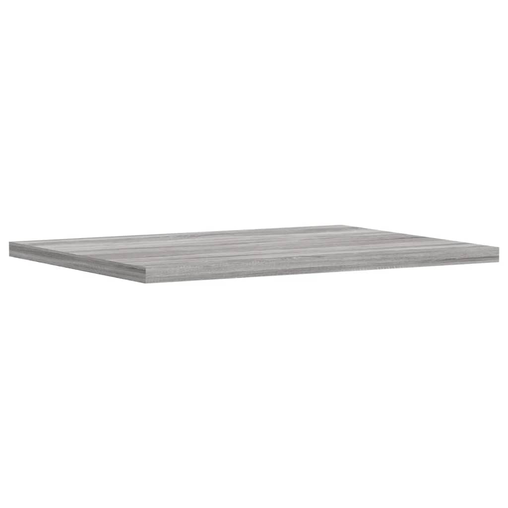 væghylder 4 stk. 40x30x1,5 cm konstrueret træ grå sonoma-eg