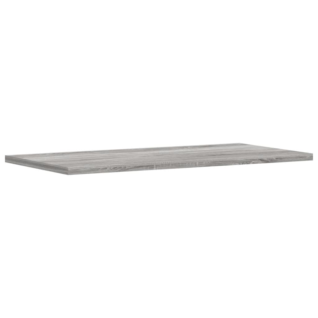 væghylder 4 stk. 60x20x1,5 cm konstrueret træ grå sonoma-eg