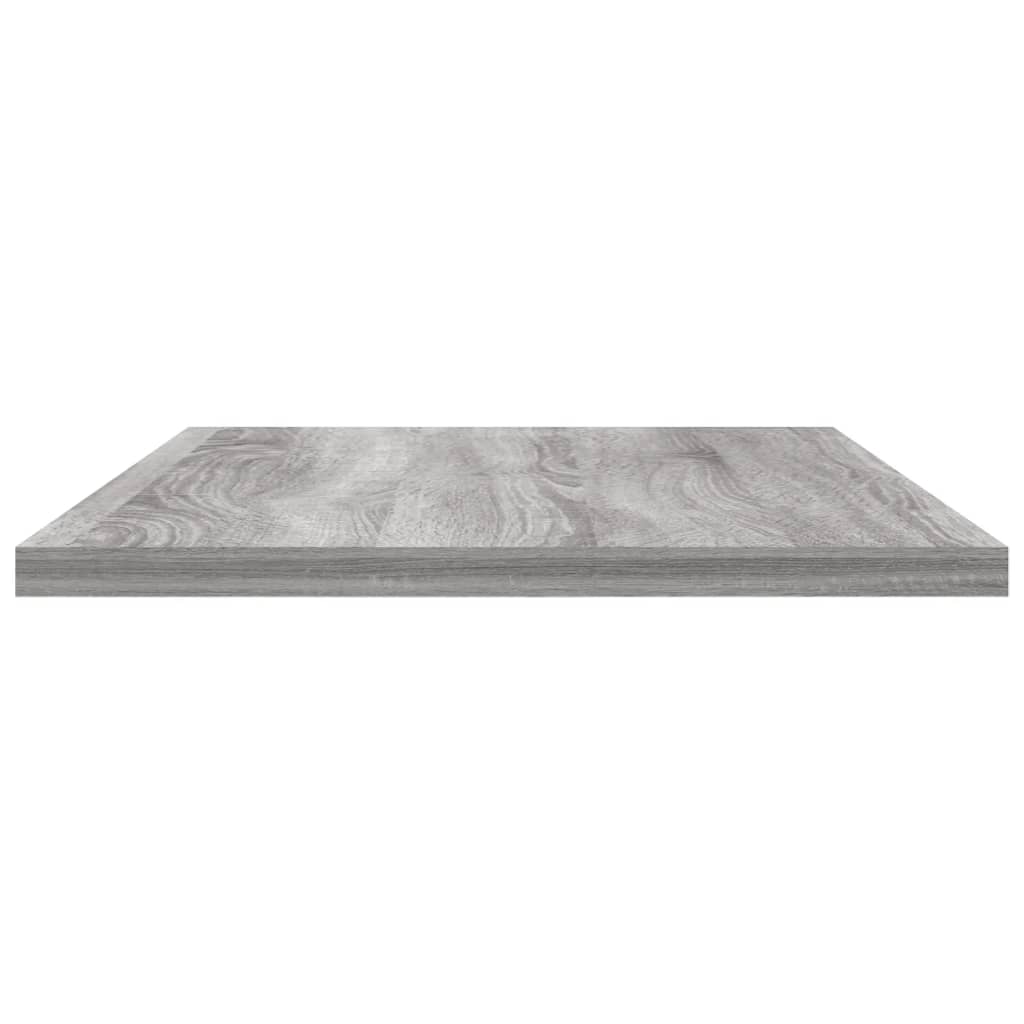 væghylder 4 stk. 60x20x1,5 cm konstrueret træ grå sonoma-eg