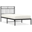 sengeramme med sengegavl 90x190 cm metal sort