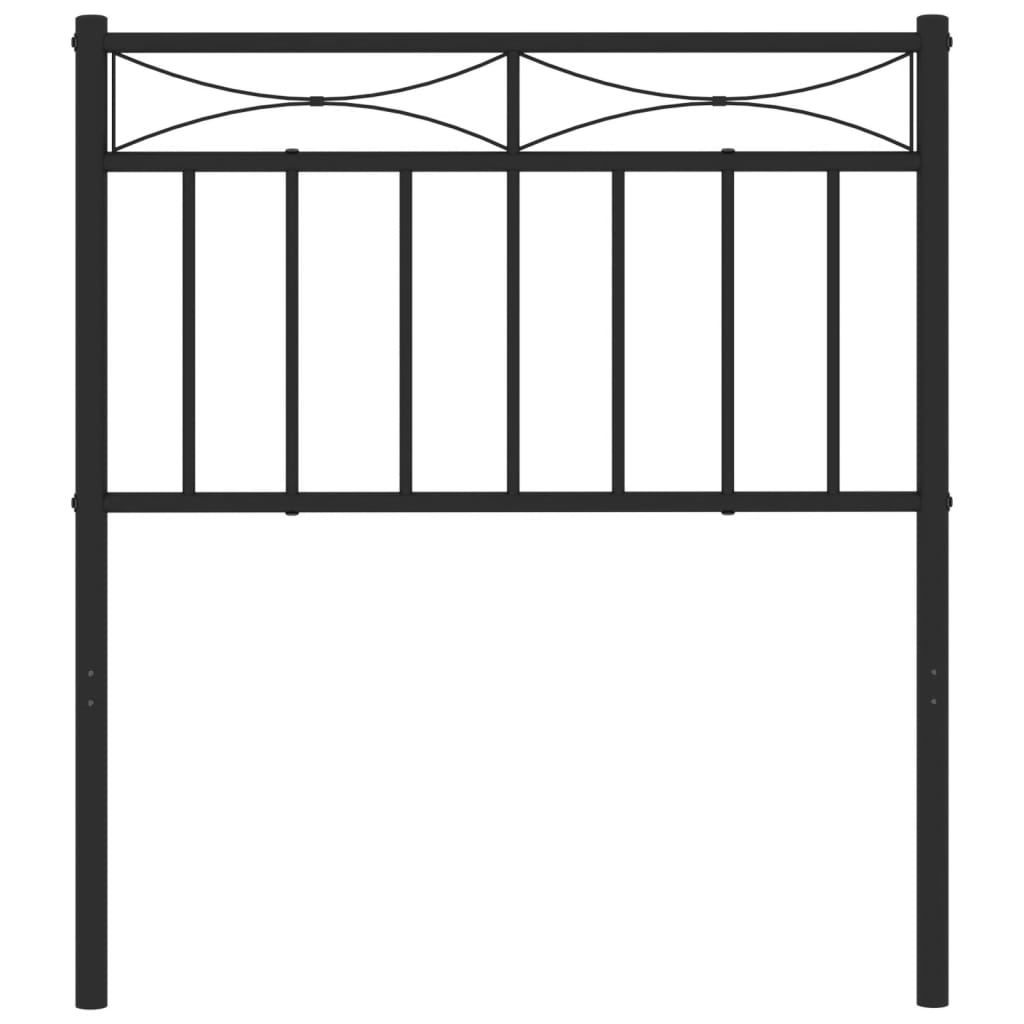 udskiftningsgavl 75 cm metal sort