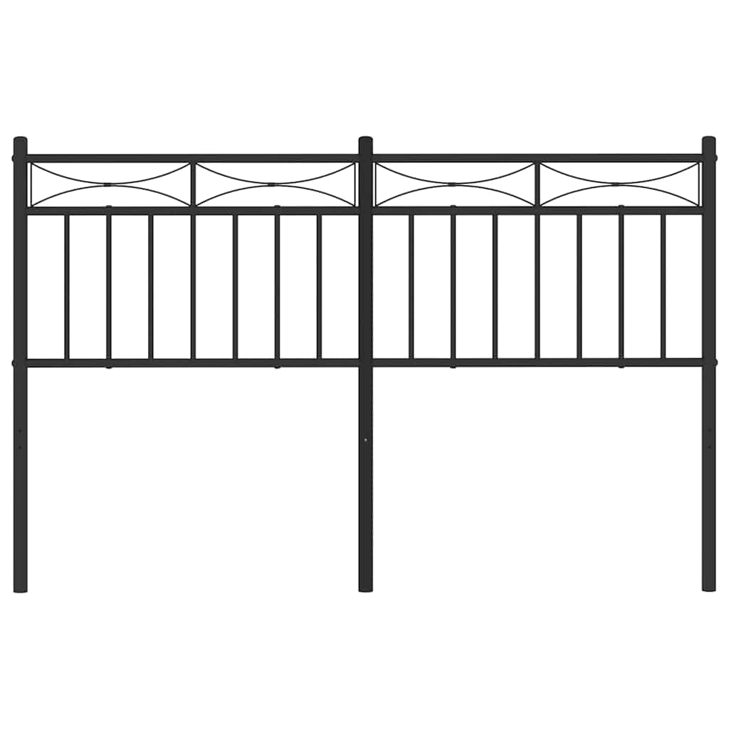 udskiftningsgavl 135 cm metal sort