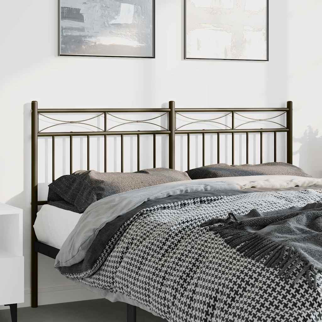 udskiftningsgavl 135 cm metal sort