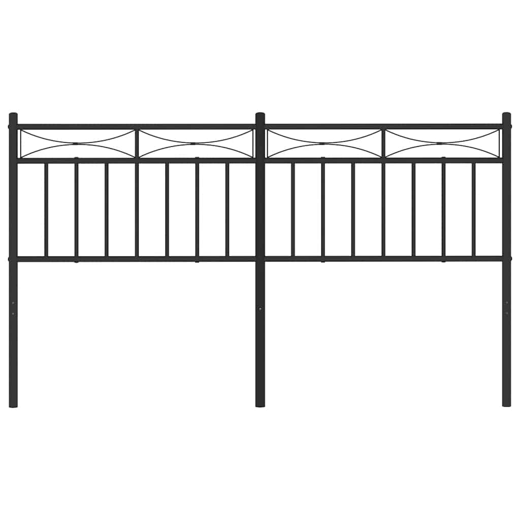 udskiftningsgavl 150 cm metal sort