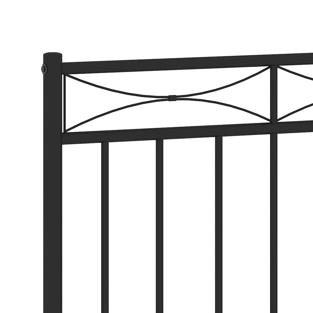 udskiftningsgavl 150 cm metal sort