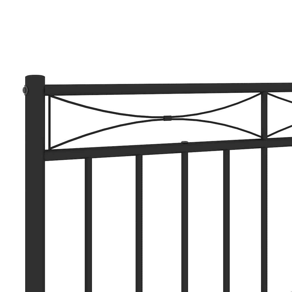 udskiftningsgavl 180 cm metal sort