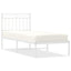 sengeramme med sengegavl 80x200 cm metal hvid