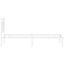 sengeramme med sengegavl 80x200 cm metal hvid